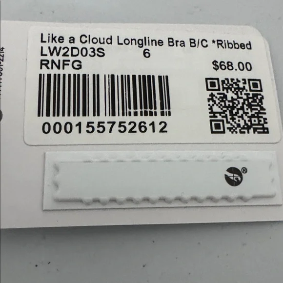 NWT Lululemon Like A Cloud Longline Ribbed Bra B/C 6 - Picture 8 of 8